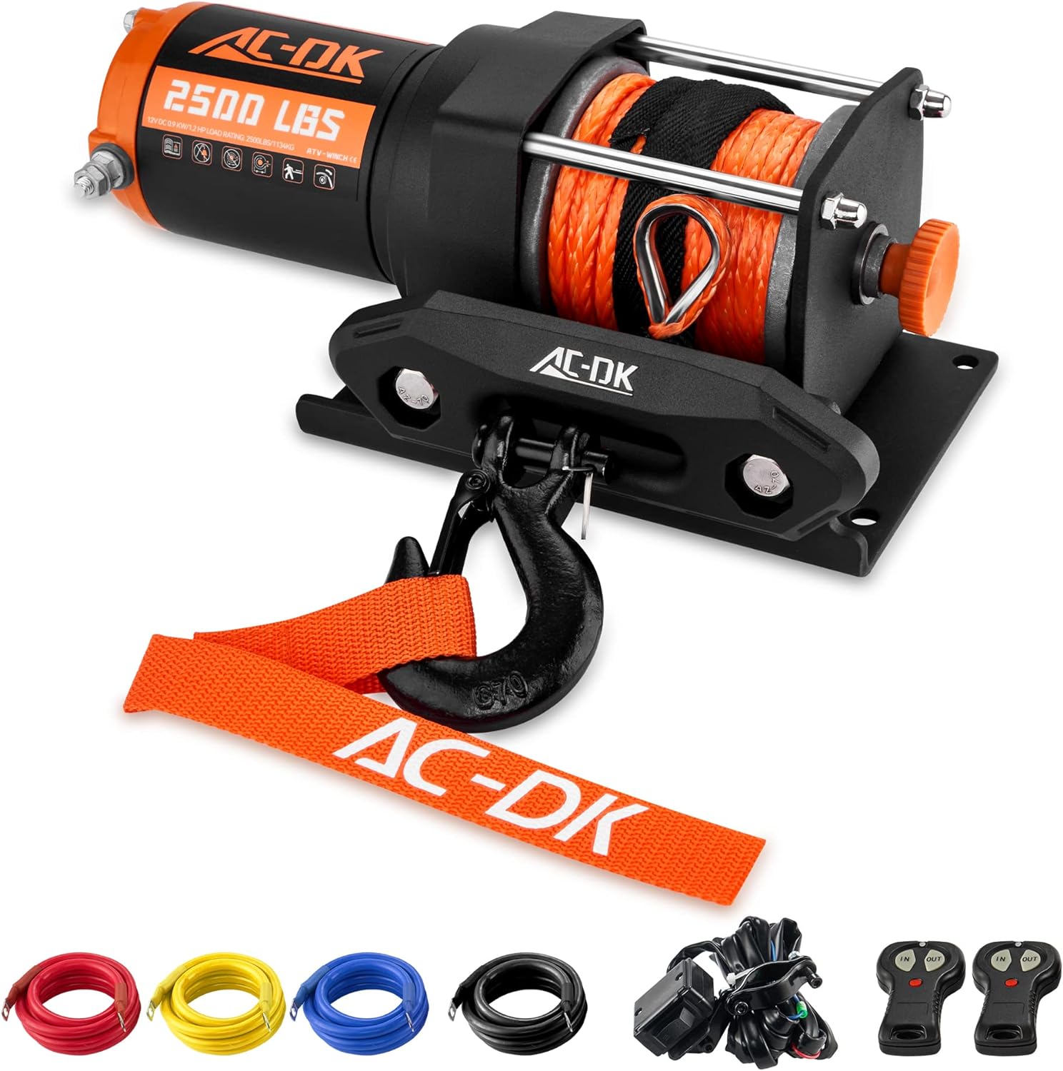 AC-DK 2500 lb ATV/UTV Winch Synthetic Rope Kits Review