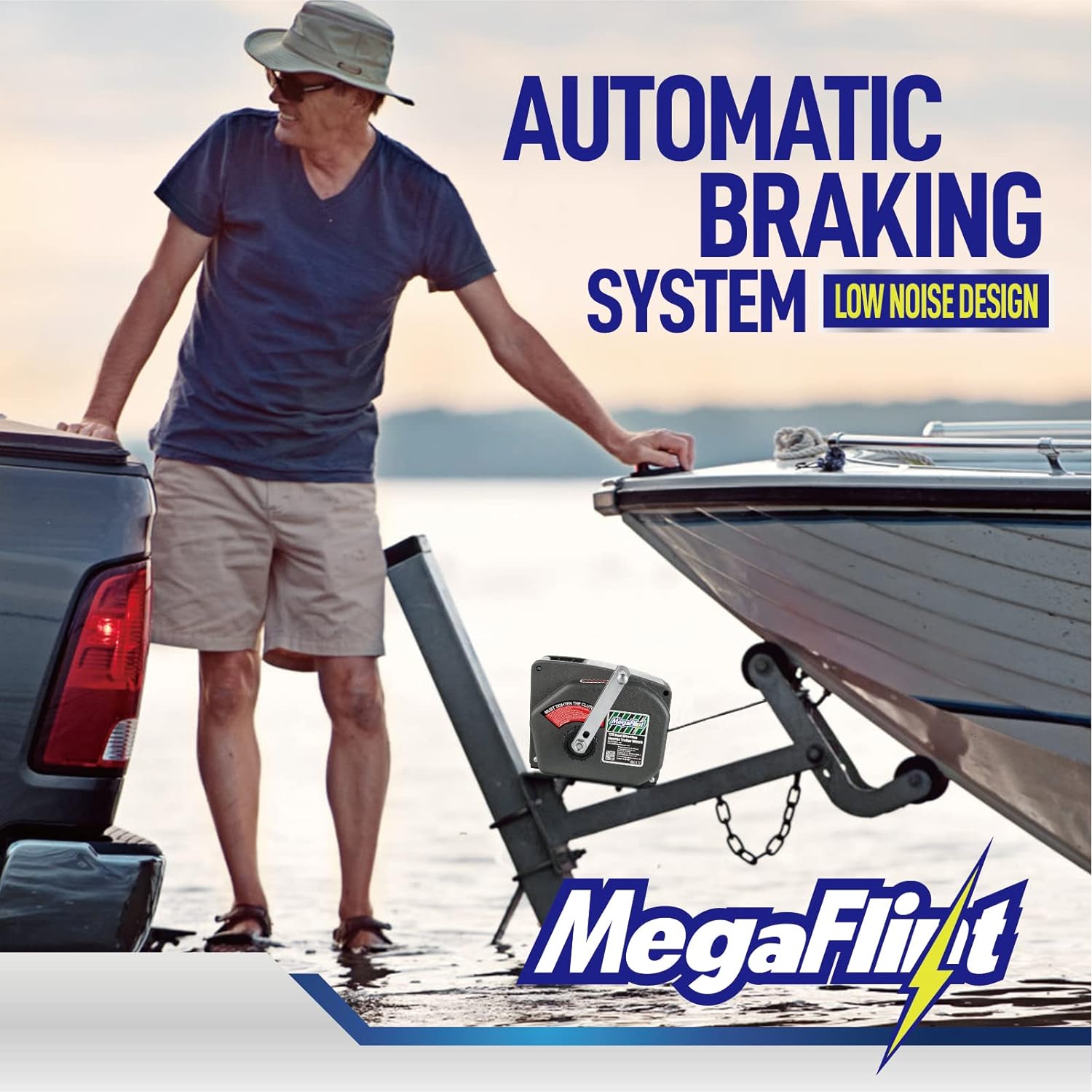 Trailer Winch,Reversible Electric Winch, for Boats up to 6000 lbs.12V DC,Power-in, Power-Out, and Freewheel Operations,30% Higher winching Power Than Regular 6000 lbs Winch (5000lbs Marine)